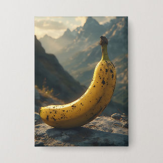 Staande banaan in de berg button