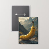 Staande banaan in de berg button (Voorkant / Achterkant)