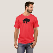 Staande Buffalo/Bizon T-shirt (Voorkant volledig)
