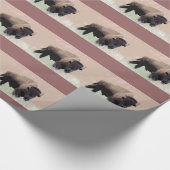 Staande Buffalo Bruin Donker Beige Wrap Paper Cadeaupapier (Hoek)