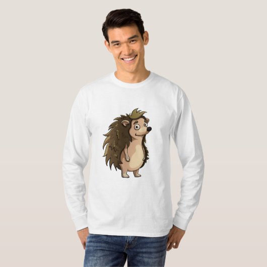 Staande Egel T-Shirt (Voorkant volledig)