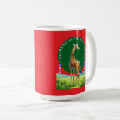 staande giraffe koffiemok (Voorkant rechts)