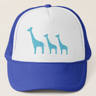 Staande Giraffen (Blauw) Trucker Pet