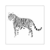 Staande houten zegel voor tijgerhout rubberstempel (Afrduk)