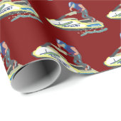 Staande Jet Ski SuperJet Cadeaupapier (Rol Hoek)
