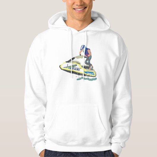 Staande Jet Ski SuperJet Hoodie (Voorkant)