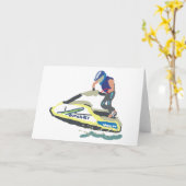 Staande Jet Ski SuperJet Kaart (Gele Bloem)