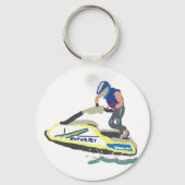 Staande Jet Ski SuperJet Sleutelhanger (Achterkant)