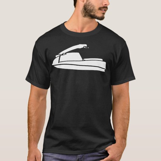 Staande jetski Retro JS 550 Silhouette  T-shirt (Voorkant)