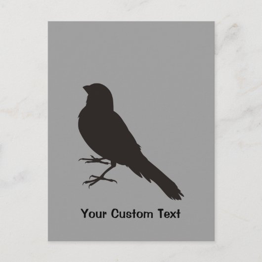 Staande Kanarie Vogel Briefkaart (Voorkant)