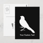 Staande Kanarie Vogel Briefkaart (Voorkant / Achterkant)