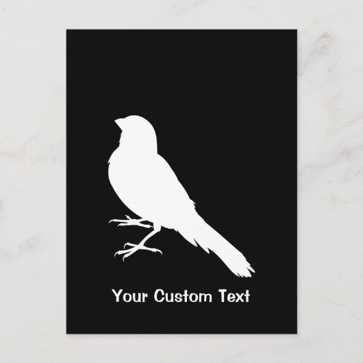 Staande Kanarie Vogel Briefkaart (Voorkant)