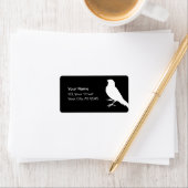 Staande Kanarie Vogel Etiket (Insitu)