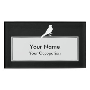 Staande Kanarie Vogel Naambadge