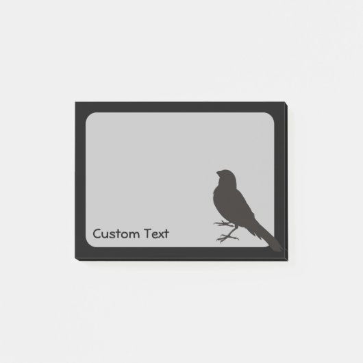 Staande Kanarie Vogel Post-it® Notes (Voorkant)