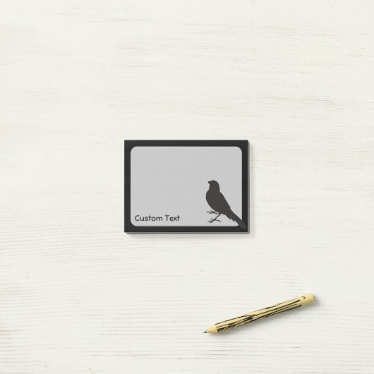 Staande Kanarie Vogel Post-it® Notes (Op bureau)