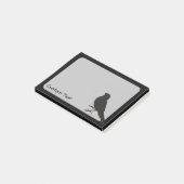 Staande Kanarie Vogel Post-it® Notes (Schuin)