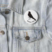 Staande Kanarie Vogel Ronde Button 5,7 Cm (In situ)