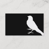 Staande Kanarie Vogel Visitekaartje (Achterkant)
