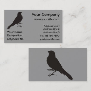 Staande Kanarie Vogel Visitekaartje