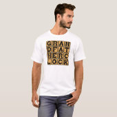 Staande klok, statig tijdstuk t-shirt (Voorkant volledig)