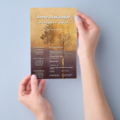 Staande Licht | Minimaal Boomontwerp Flyer (Hand)