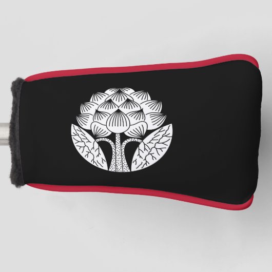 staande lotusbloem golfheadcover (Voorkant)