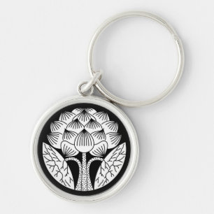 staande lotusbloem sleutelhanger