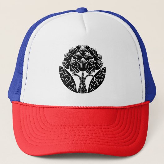 staande lotusbloem trucker pet (Voorkant)