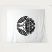 staande lotusbloem wandkleed (Voorkant (horizontaal))