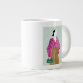 Staande Mode Figuur - Stip Top Grote Koffiekop (Voorkant rechts)