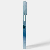 Staande ovaties, abstract blauw turquoise fractaal Case-Mate iPhone case (Achterkant / Rechts)