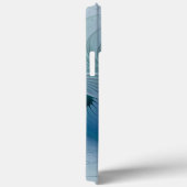 Staande ovaties, abstract blauw turquoise fractaal Case-Mate iPhone case (Achterkant / Rechts)