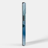 Staande ovaties, abstract blauw turquoise fractaal Case-Mate iPhone case (Achterkant / Rechts)