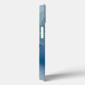 Staande ovaties, abstract blauw turquoise fractaal Case-Mate iPhone case (Achterkant / Rechts)