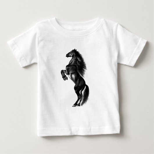 Staande Paard Baby T-shirt (Voorkant)