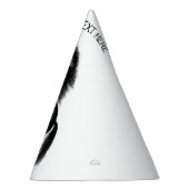 Staande Paard Papier Party Pet met Aangepaste Teks Feesthoedjes (Rechts)