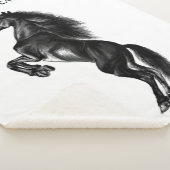 Staande Paard Sherpa Deken Aangepaste Tekst en Kle (3/4)