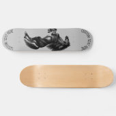 Staande Paard Skateboard met Aangepaste Tekst (Horizontaal)