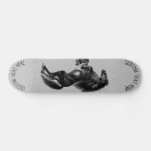 Staande Paard Skateboard met Aangepaste Tekst (Horizontaal)