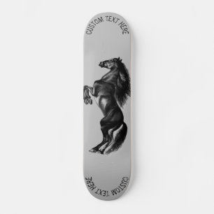 Staande Paard Skateboard met Aangepaste Tekst