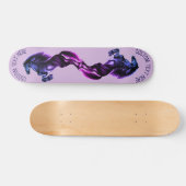 Staande Paarden Skateboard met Aangepaste Tekst (Horizontaal)