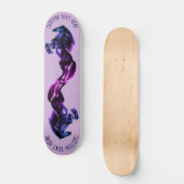 Staande Paarden Skateboard met Aangepaste Tekst (Voorkant)