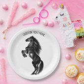 Staande Paardendocument Borden met Aangepaste Teks Papieren Bordje (Feest)