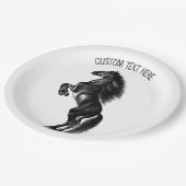 Staande Paardendocument Borden met Aangepaste Teks Papieren Bordje (Gekanteld)