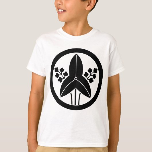 Staande pijlpunt in cirkel t-shirt (Voorkant)