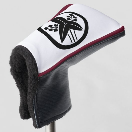 Staande pijlpunt in een cirkel golfheadcover (3/4 voorkant)