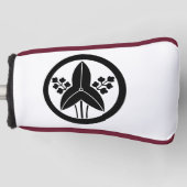 Staande pijlpunt in een cirkel golfheadcover (Voorkant)