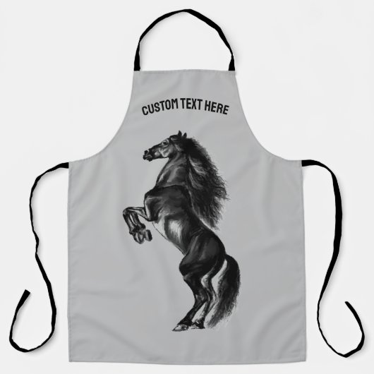 Staande Schort met aangepaste tekst Jouw namen (Voorkant)