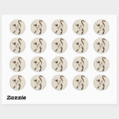 Staande Siamese Kat Stickers (Vel)